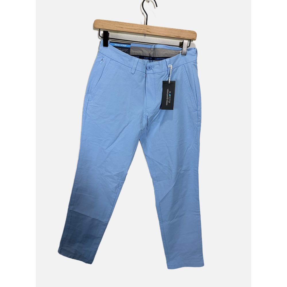 Vineyard Vines On-The-Go Pants Mens 28x30 Blue OTG Performance Chino Golf Casual